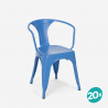 stock 20 sillas industrial con reposabrazos acero para cocina y bar steel arm Compra