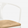 20 sillas de comedor de metal y madera estilo industrial steel wood arm light Catálogo