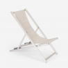 2 Tumbonas mar playa de aluminio plegable regulable Riccione Gold 