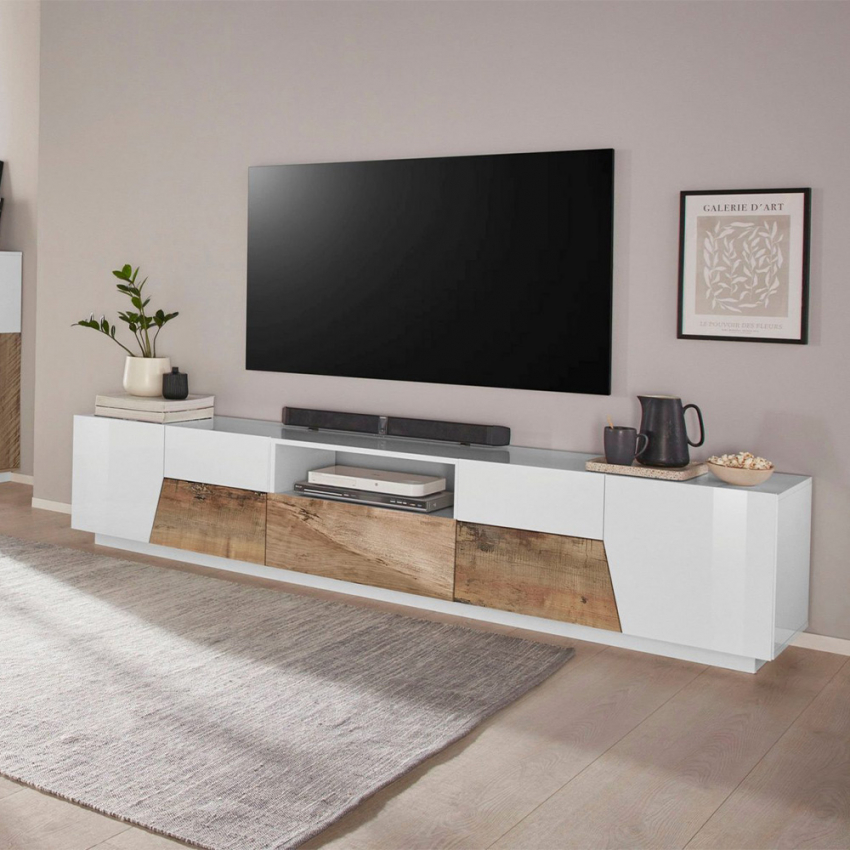  Mueble de TV para colgar en la pared, mueble de TV para colgar  en la pared, para colgar en la pared, apartamento pequeño, salón : Hogar y  Cocina