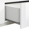 Mueble TV pared blanco brillo salón moderno 200x43cm Hatt Stock