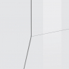 Mueble TV pared blanco brillo salón moderno 200x43cm Hatt Características