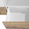 Mueble TV 260x43cm pared salón moderno madera blanca More Wood Elección
