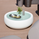 Mesa de centro redonda de 100 cm de diseño exterior moderno Chubby Side Table Slide Coste