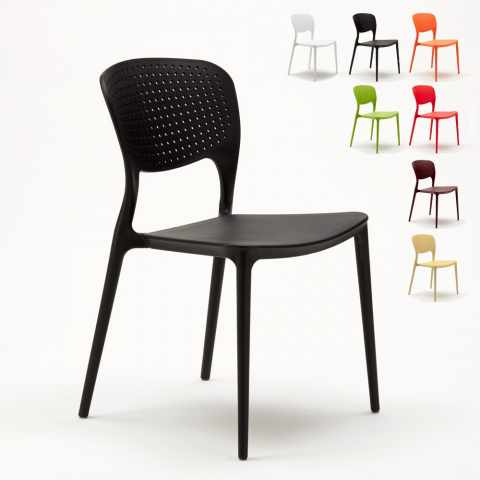 Stock 20 sillas polipropileno de colores apilables Garden Giulietta bar restaurante cafetería