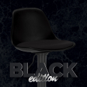Taburete diseño moderno negro bar cocina cojín New Orleans Black Edition Oferta