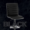 Taburete negro diseño elegante moderno bar cocina Detroit Black Edition Oferta