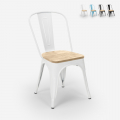 sillas estilo industrial diseño Lix barra cocina steel wood light Promoción