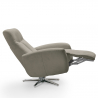 Sillón relax moderno reclinable diseño giratorio reposapiés Marianna 