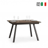 Mesa de comedor madera cocina extensible 90 x 120 - 180 cm diseño Mirhi Noix Venta