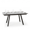 Mesa de comedor extensible 90 x 160 - 220 cm diseño moderno Mirhi Long Marble Oferta