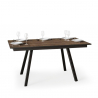 Mesa de comedor madera cocina extensible 90 x 160 - 220 cm Mirhi Long Noix Oferta