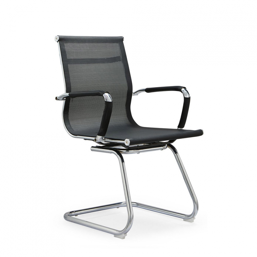 Silla oficina ergonómica operativa diseño moderno patas de trineo Kog V Promoción