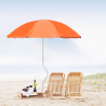 Sombrilla de playa antiviento anti-UV 180 cm Girafacile Prometeo 