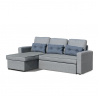 Sofá cama de esquina de 3 plazas con cojines para sala de estar Smeraldo comodidad y funcionalidad en uno solo mueble Precio