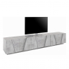 Mueble de TV de 6 puertas y 3 estantes de diseño moderno Ping Low XL Concrete Oferta