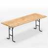 10 Mesas en madera para conjunto de mesa y bancos 220x80 Promoción