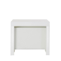 Mesa de comedor blanco brillante extensible 90x51-300cm consola diseño Pratika White Oferta
