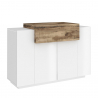 Armario de cocina moderna sala de estar de madera blanca Coro Bata Acero Oferta