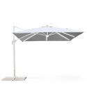 Sombrilla con luz solar LED 3x3 de aluminio Paradise White Descueto