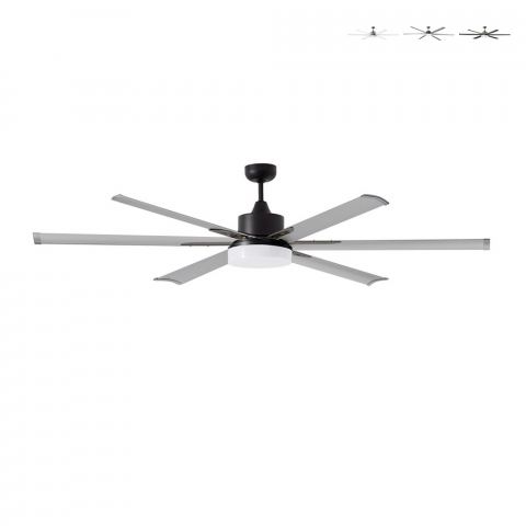 Ventilador de techo silencioso 180 cm luz led mando a distancia Albatross B