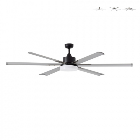 Ventilador de techo luz led silencioso 210 cm mando a distancia Albatross BL