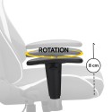 Silla ergonómica para juegos de oficina con cojines de reposabrazos ajustables Adelaide Características