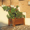 Jardinera de suelo en madera jardín exterior balcón terraza 81x44x40cm Promoción