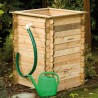 Depósito de agua jardín madera recogida agua de lluvia depósito 450 litros Promoción
