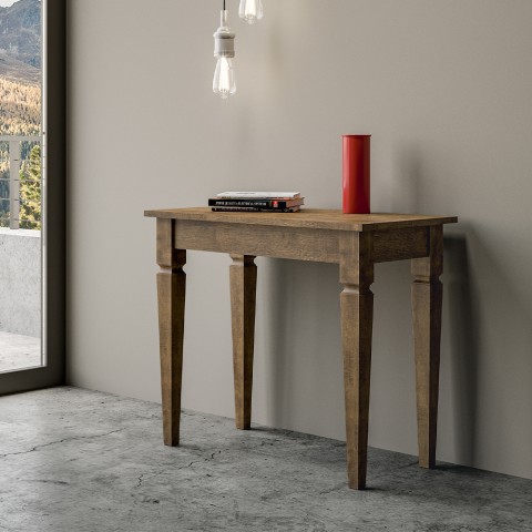 Consola extensible mesa de comedor 90 x 48-308 cm madera Impero Noix Promoción