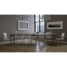 Consola extensible mesa comedor 90 x 48-308 cm madera Romagna Noix Descueto