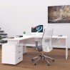 Escritorio moderno en esquina 180x160 con cajonera de 3 cajones New Selina Promoción