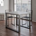 Mesa comedor cocina extensible 90 x 90-180 cm blanco Tecno Libra Promoción