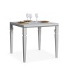 Mesa extensible 90 x 90-180 cm cocina blanco clásico Impero Libra Oferta