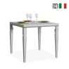Mesa extensible 90 x 90-180 cm cocina blanco clásico Impero Libra Venta