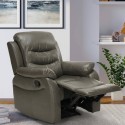 Sillón relax reclinable manual con reposapiés polipiel Panama Lux Venta
