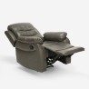 Sillón relax reclinable manual con reposapiés polipiel Panama Lux Catálogo