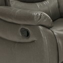 Sillón relax reclinable manual con reposapiés polipiel Panama Lux Elección