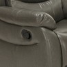 Sillón relax reclinable manual con reposapiés polipiel Panama Lux Elección