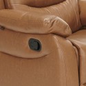 Sillón relax reclinable manual con reposapiés polipiel Panama Lux 
