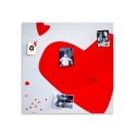 Tablero de pared magnético con diseño de corazón decorativo Heart Rebajas