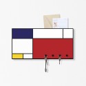 Porta llaves de pared de pizarra magnética moderna Mondrian Rebajas