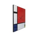 Reloj de pared de pizarra magnética de diseño moderno Mondrian Rebajas