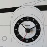 Reloj de pared de pizarra magnética con llavero de diseño moderno Cinquino Stock