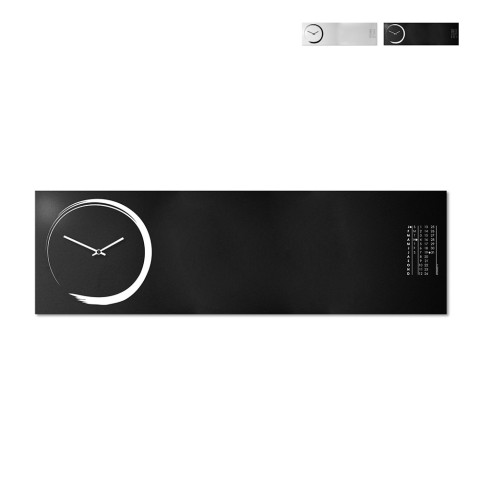 Reloj de pared pizarra magnética calendario diseño horizontal S-Enso Promoción