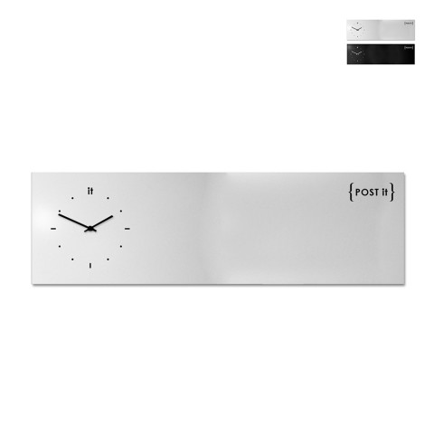 Reloj de pared de pizarra magnética horizontal de diseño moderno Post It Promoción