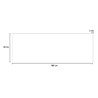 Reloj de pared pizarra magnética horizontal diseño moderno Lavagna 