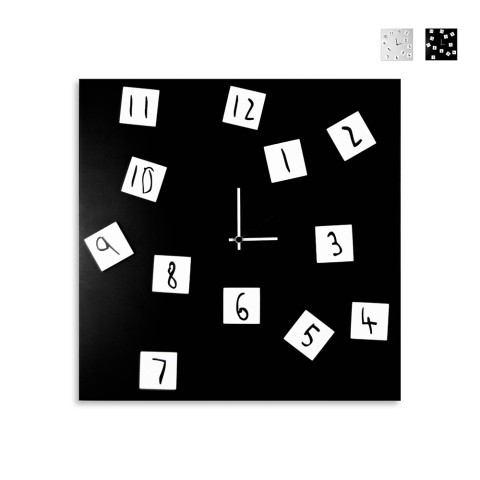 Reloj de pared cuadrado 50x50cm diseño moderno números magnéticos Changing Promoción