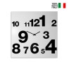 Reloj de pared 50x50cm diseño moderno abstracto minimalista Numbers Oferta