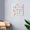 Reloj de pared de salón cuadrado decorativo moderno Crossword Catálogo